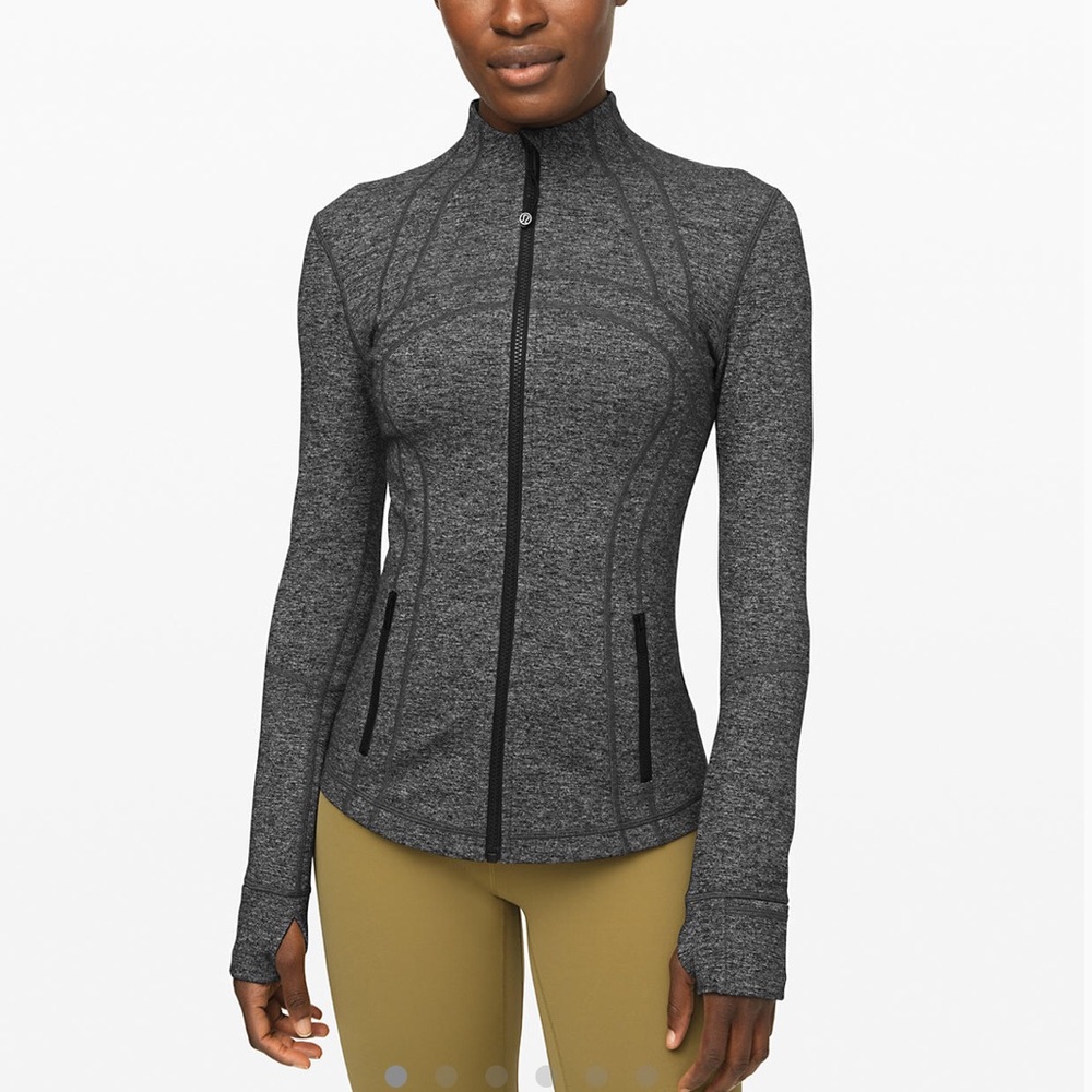 Lululemon Define Jacket Heathered Black Size 8